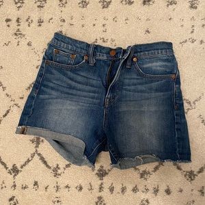 MADEWELL denim high waisted shorts